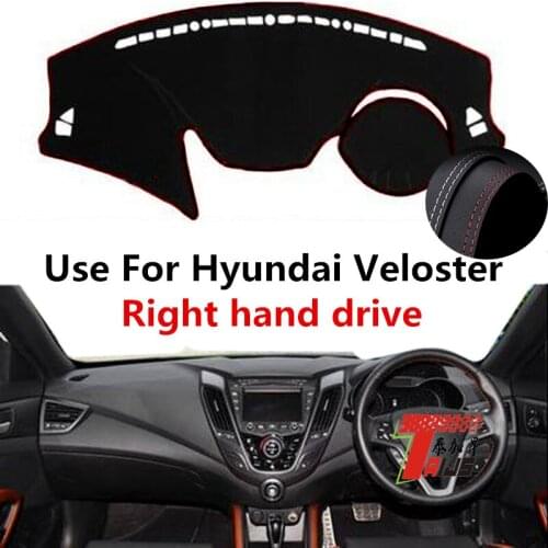 TAIJS Factory Casual Protective Leather Car Dashboard Cover For Hyundai Veloster Right hand drive
