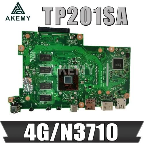 TP201SA Laptop motherboard for ASUS TP201SA original mainboard 4GB-RAM N3710-CPU