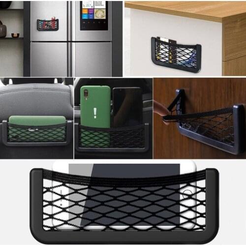 Universal Car Storage Bag Elastic Flexible Mesh Back Cargo Truck Storage Organizer Net SUV Interior Accessories Pocke