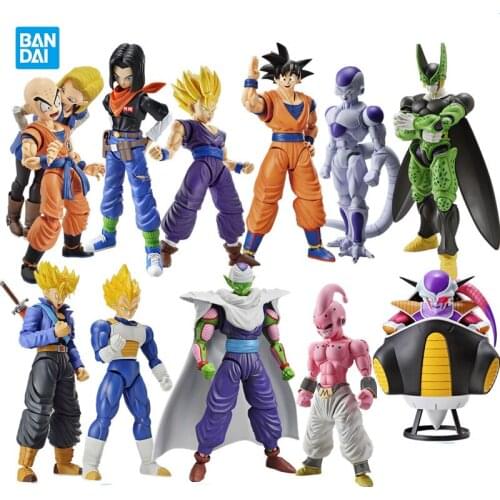 In stock Bandai Figure-rise Frieza Goku Vegeta Broli Gohan Jiren Assembly model Action anime Figure Collectible toys for boys