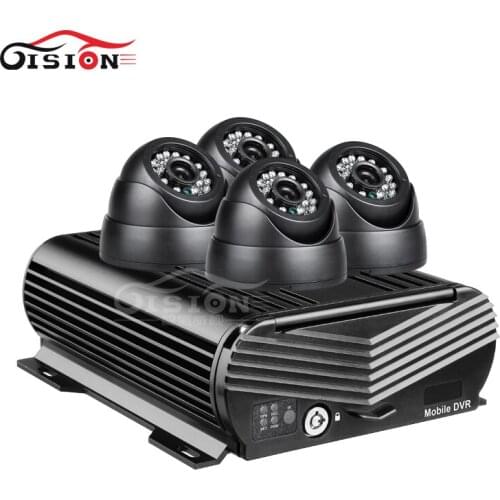 Wifi +GPS Online 4CH HD HDD Hard Disk Car Mobile Dvr Kits 4Pcs Internal Plastic Dom CCTV Surveillance Car Camera Night Vision