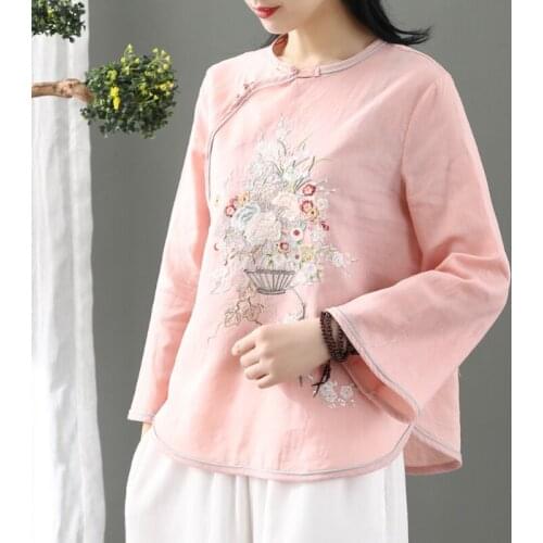 Женские рубашки с вышивкой ZUSOI China At AliExpress