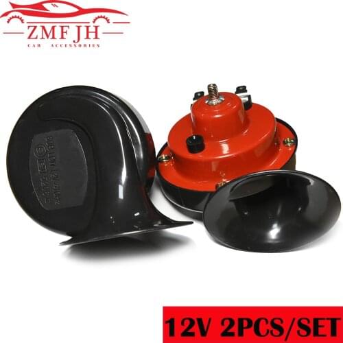 2pcs Super 300 DB Train Horn for Trucks Car Styling 12V Electric Snail Horn Air Horn Raging Sound for Motorcycle Car Accessories