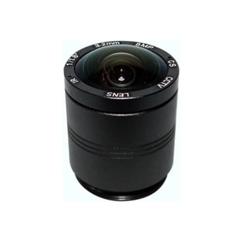 1/1.7" UHD 4K 12MP 3.2mm Lens 131 Degrees Wide Angle CS Mount CCTV Lens for IP Security Camera SL-HD3220MP