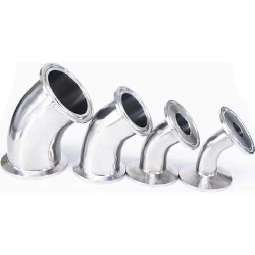 1.5" 2" 2.5" 3" 3.5" 4" Tri Clamp 304 Stainless Steel 45 Degree Elbow Sanitary Pipe Fitting Home Brew