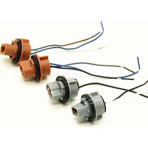 2PC LED T20 7443 7440 Car Lamp Lights Bulb Socket Adapter Extension Connector Plug Bulb Holder