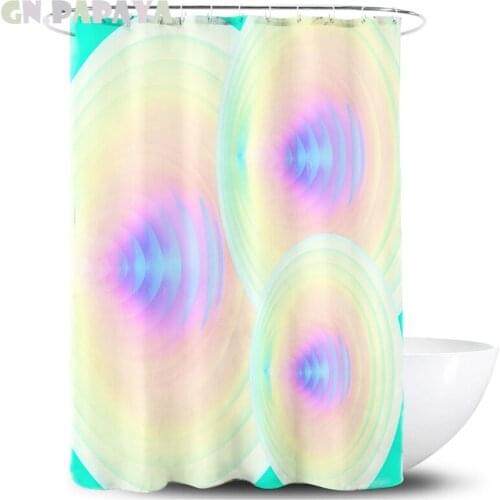3d rainbow fresh style macrame Bath Curtains Waterproof Polyester Fabric flower Shower Curtains Screen with Hooks Accessories