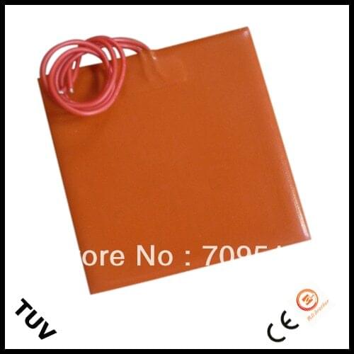 200X200mm,500W@220V, Thermistor, Silicone Heater RepRap 3D Printer Heater,Heatbed, Best Quality