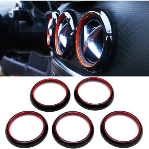 Car Air Condition Air Vent Outlet Ring Cover Trim Decoration For Mercedes Benz A W176 GLA X156 CLA C117 Class