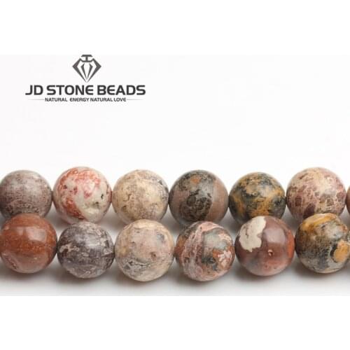 Natural Leopard Stone Beads Unique Round Handmade DIY Bracelet Necklace Ornaments For Jewelry Making Wholesale Price