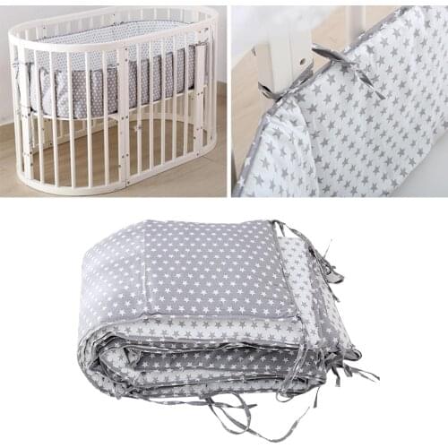 Baby Bumpers Cotton Bedding Set Baby bed Bumper Pads Infant Toddler Cot Cradle Border Protection