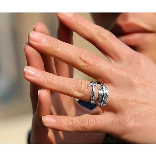 LVC119 925 Sterling Silver Elegant Feather Arrow Lady Ring Promotion Jewelry For Women Birthday Gift Cheap