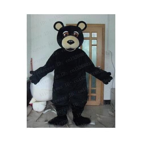 Black Bear Mascot Costume Adult Cartoon Character Outfit Suit Large Family Gathering Theatrical Performances zx1056