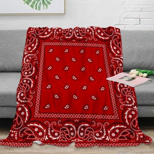 Red Southwestern Boho Throw Blanket Warm Microfiber Blanket Flannel Blanket Bedroom Decor Blankets For Beds