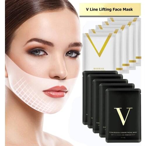 Face Lifting Mask V Shape Slimming Mask Double Chin Reduce Lift Bandage Facial Line Wrinkle Remover Skin Care Tool 1/2/5/10pcs