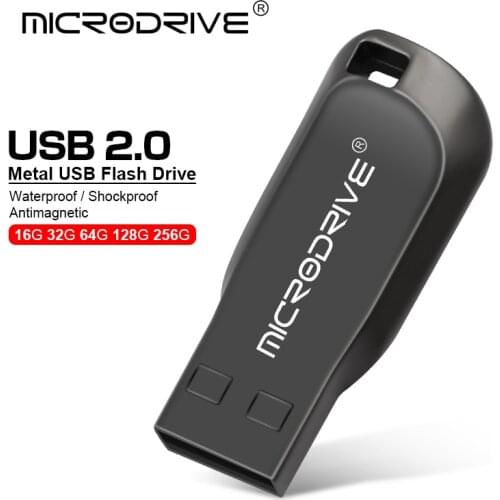 Metal Pen Drive 2.0 metal USB Flash Drive 128GB 64GB 32GB high speed 16GB 2.0memory Flash Stick Free shipping