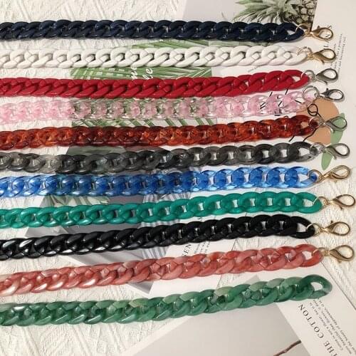 Fashion Woman Bag Fish Bone Accessory Detachable Parts Replacement Chain Resin Luxury Strap Women Acrylic Shoulder Handle Chain