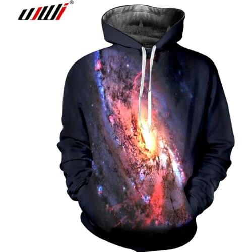 UJWI Dropshipping Hoodies Men 3d Print Paisley Sweatshirts Space Hoody Homme Slim Fit Casual Hoodie With Hood Man Brand Clothes