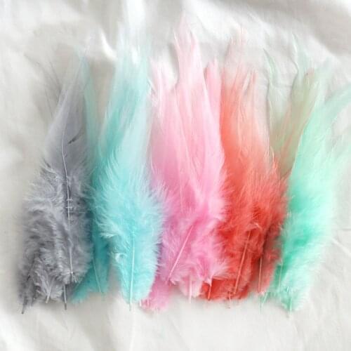 Natural Plumes 4-6inches 10-15cm Pheasant Feathers Dyed Chicken Feather Plume for DIY Craft Jewelry Making Accessories 50pcs