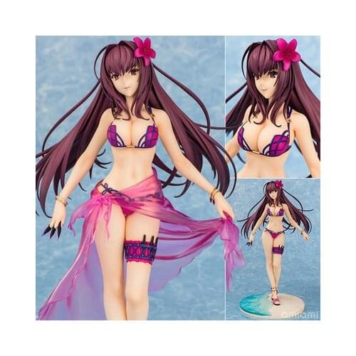 NEW hot 31cm Fate Grand Order Scathach swimsuit collectors action figure toys Christmas gift doll with box