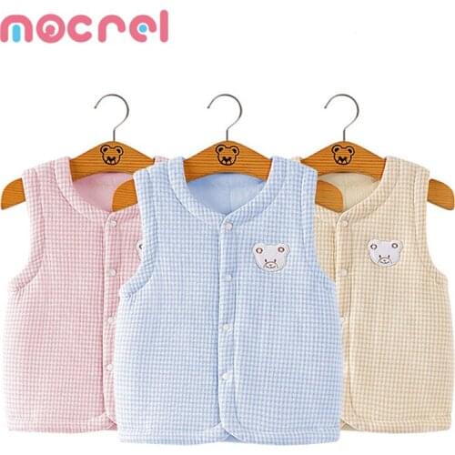 Clothes For Baby Small Vest Thickening Warm Baby Vests Spring Autumn Winter Cotton Baby Boy Horse Female Newborn Children Fall