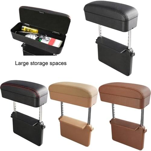 Car Seat Armrest Box Waterproof Durable Auto Center Console Pad Cover Protector PU leather Car Storage Armrest Box