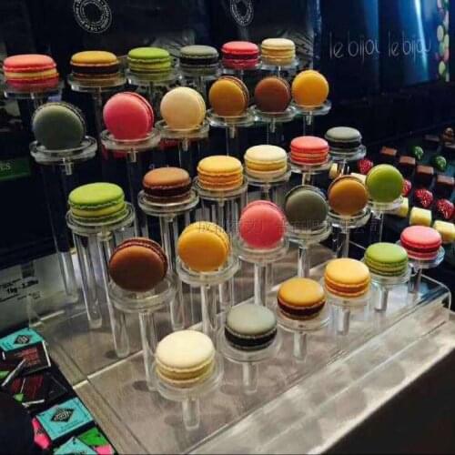Macaron stand dessert bar display rack Macaroon chocolate display shelf cake buffet display props for party wedding decorations