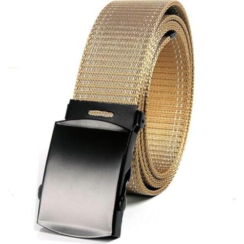 Mens Belt High Quality Canvas Belt Unisex fashion belt Military Outdoor Tactical Belt Trendy Mens Casual Belt