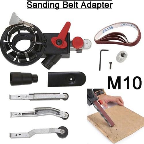 Sander Sanding Belt Adapter For M10 Electric Angle Grinder to Belt Sander Wood Metal Working For 4" Electric Angle Grinder DIY