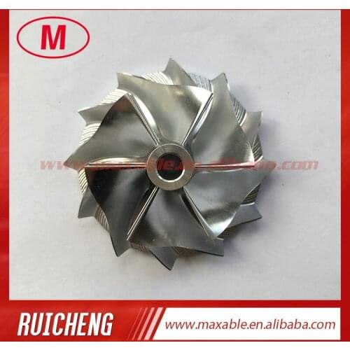TB25 431350-0015 39.792/51.37mm 6+6 blades turbo billet/milling/aluminum 2618 compressor wheel for 452022/452038/452039/452052