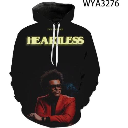 The Weeknd Hoodies Men Women Children Harajuku Sweatshirts 3D Print Hip Hop Streetwear Tops Boy Girl Kids Cool Pullover Clothes