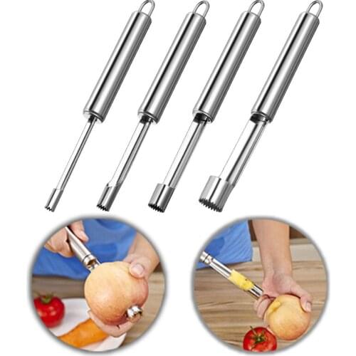 Apple Corer Pitter Pear Bell Twist Fruit Core Seed Remover Stainless Steel Slicer Knife Kitchen Gadgets Fruit & Vegetable Tools