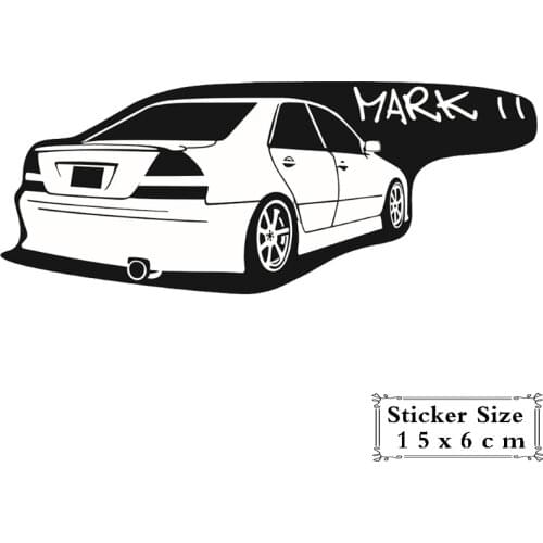 15x7cm Funny Car Stickers Car Accessories Car Decoration for Toyota Mark II Mark 2 Colorful and Decals