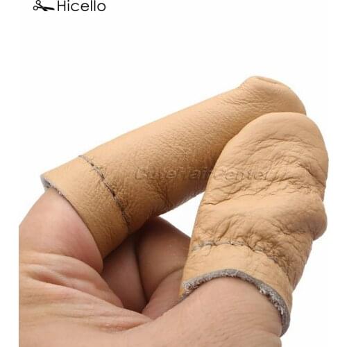 10pcs/5Pairs Thumb Index Thimble Finger Protector Leather Needle Felting Guard Forefinger sleeve Embroidery Needlework Hicello