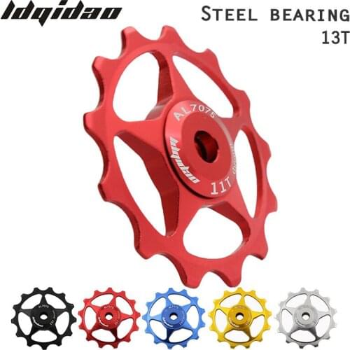 13T Aluminum Alloy Bicycle Rear Derailleur Jockey Wheel Road MTB Bike Guide Roller Idler Pulley Part Cycling Bicycle Parts