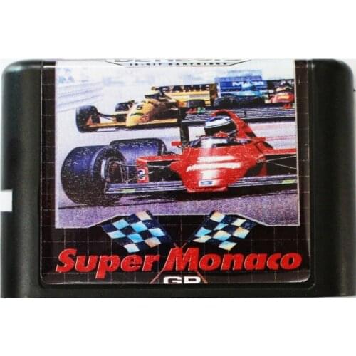 Super Monaco GP 16 bit MD Game Card For Sega Mega Drive For SEGA Genesis