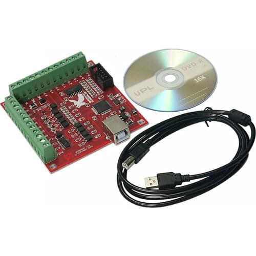 MACH3 4 Axis 100KHz USB CNC Smooth Stepper Motion Controller card breakout board for CNC Engraving 12-24V