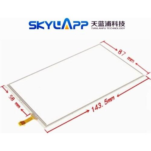 6 inch Touch Screen glass Digitizer for LMS606KF01 LMS606KF01-003 LMS606KF01-002 resistance Replacement With glue Free shipping