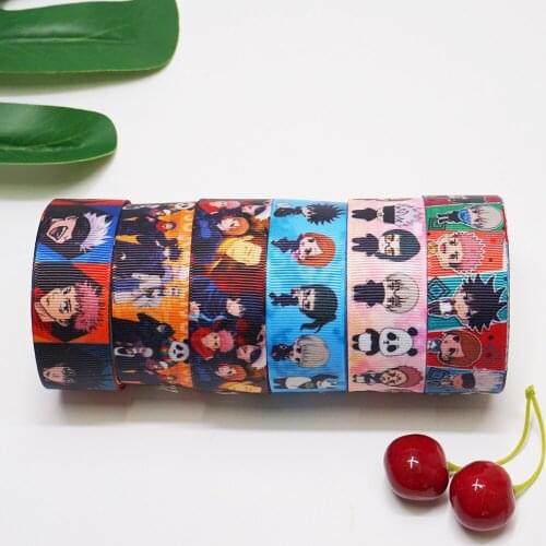 Free shipping 3 Inch Cartoon Printed Grosgrain Ribbon Craft Supplier 52844
