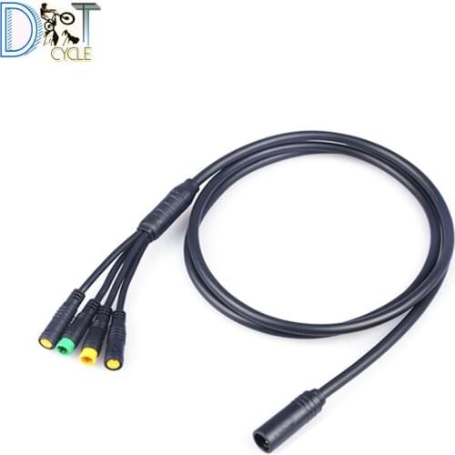 Free shipping Bafang 1T4 main cable and 3 pin extension cable for BBSHD BBS02B BBS01B mid drive motor kits