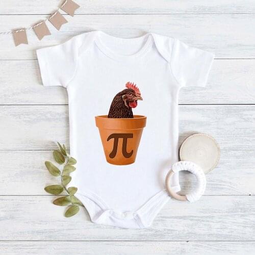 Funny Animal Cock Printed Baby Body Loose Cozy Baby Girl Boy Bodysuit Twin Harajuku Casual Novely Summer Clothes for Newborn