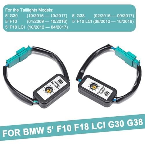 For BMW 5 Series F18 LCI G30 G38 Car Dynamic Turn Signal Indicator LED Taillight Add-on Module Cable Wire Harness Adapter