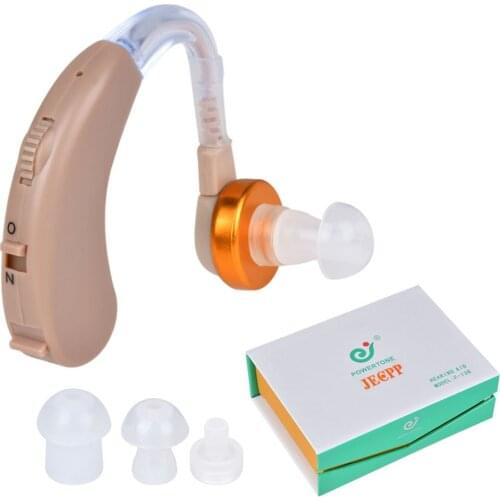 F-138Sound Amplifier Hearing Aids In Ear Hearing Enhancement Device Battery Powered with Storage Case