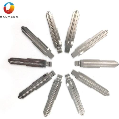 HKCYSEA 10 pcs/lot Metal Blank Uncut Flip KD Remote Key Blade Type #39 for Buick Excelle for Chevrolet Lova New Sail