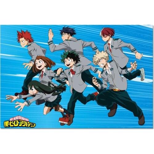 Custom My Hero Academia Anime Canvas Poster 30X45cm40X60cm Poster Art Home Decoration Cloth Fabric Wall Poster Print Silk Fabric