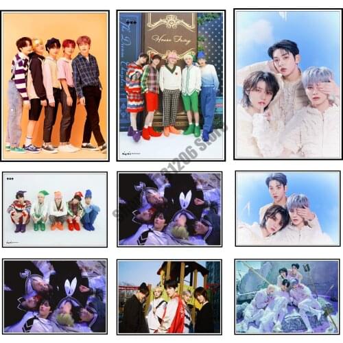 K-pop TXT NEW Album 5D DIY Diamond Painting South Korean Diamond Embroidery Full Square Cross Stitch Kits Mosaic Home Decor
