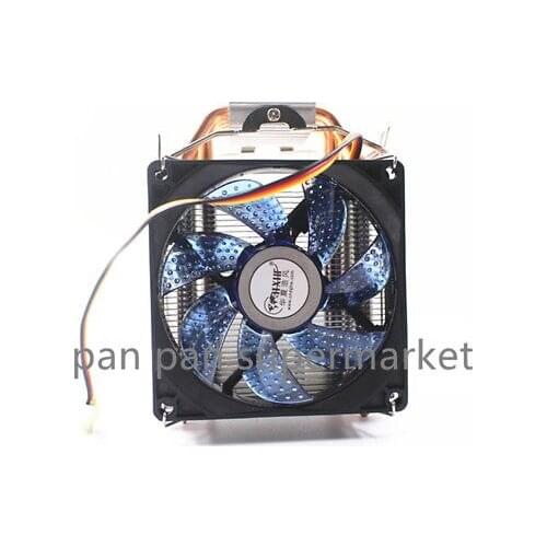 4 Heatpipes CPU Cooler TDP 160W 90mm LED CPU Fan Aluminum Heatsink for LGA 775