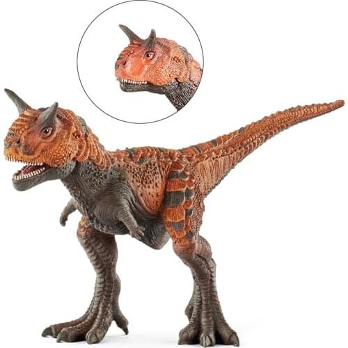 New 9inch Jurassic Dinosaur North America Carnotaurus Mouth Can Open Action Figure PVC Collection Model Toys For Kids Gift