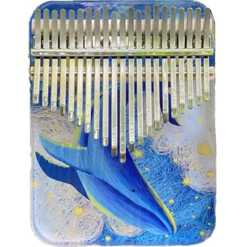 Kalimba 17/21 Keys Thumb Piano Crystal Kalimba Acrylic Mbira Sanza Finger Piano Musical Instrument Lightweight Mini Music Box