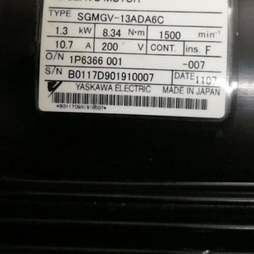 Used Tested Working SGMGV-13ADA6C AC SERVO MOTOR